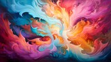 An intricate and vibrant abstract image, like a whirlwind of colors and emotions.