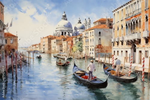 Captivating Venice  A Beautiful Cityscape Painting
