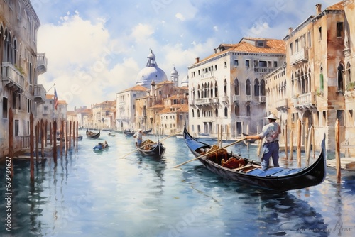 Captivating Venice: A Beautiful Cityscape Painting © Francesco