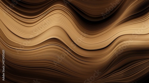 Abstract organic natural beige brown colour waving lines texture background banner illustration wallpaper backdrop for web design. Decor concept. Wallpaper concept. Art concept. 3d concept.