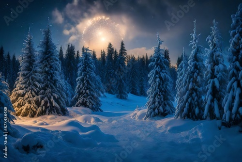 winter landscape with snow © Image Studio