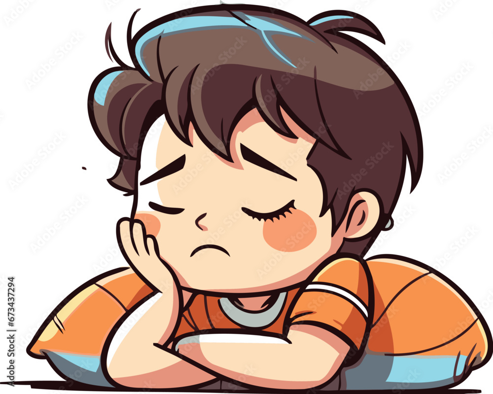 Sad boy cartoon vector illustration. Sad boy cartoon character. Sad boy. Sad boy cartoon vector illustration. Sad boy cartoon character. Sad boy.