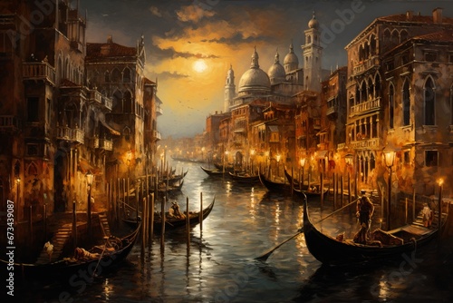 Captivating Venice  A Beautiful Cityscape Painting