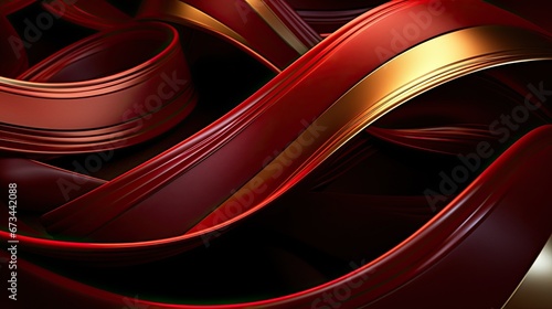 abstract red and gold wave background