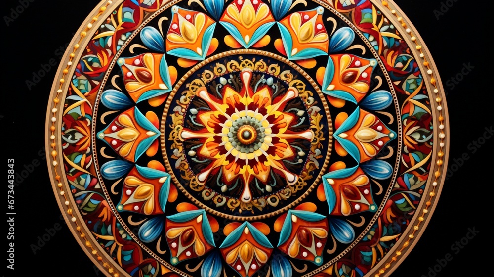 a mesmerizing and intricate mandala, where every color tells a story of the cosmos.