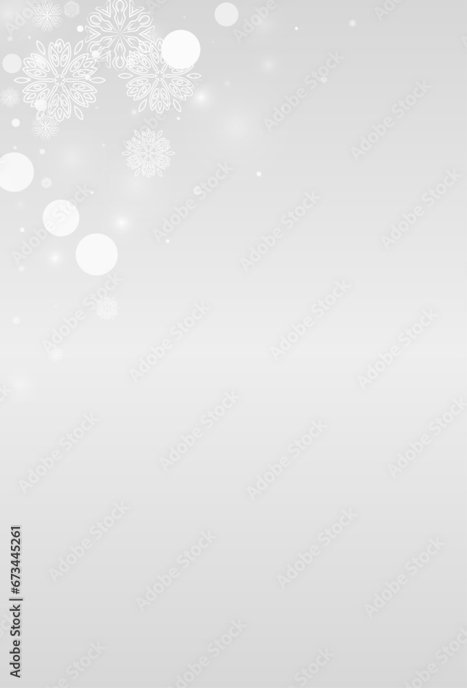 White Snow Vector Grey Background. Xmas Snowfall White Snow Vector Grey Background. Xmas Snowfall