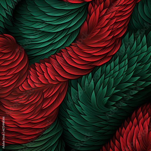 Wallpaper Mural Seamless red and green abstract textures pattern background  Torontodigital.ca