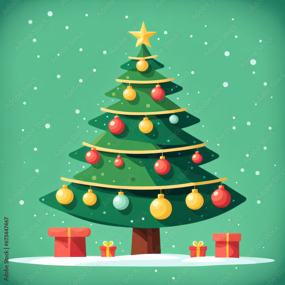 Weihnachtsbaum Sticker, generated image Weihnachtsbaum Sticker, generated image