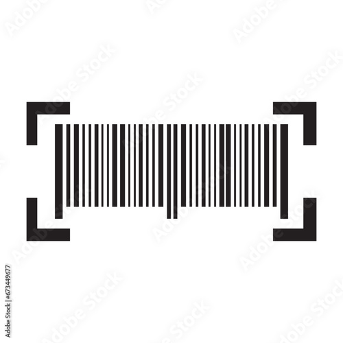 barcodes icon logo vector design template