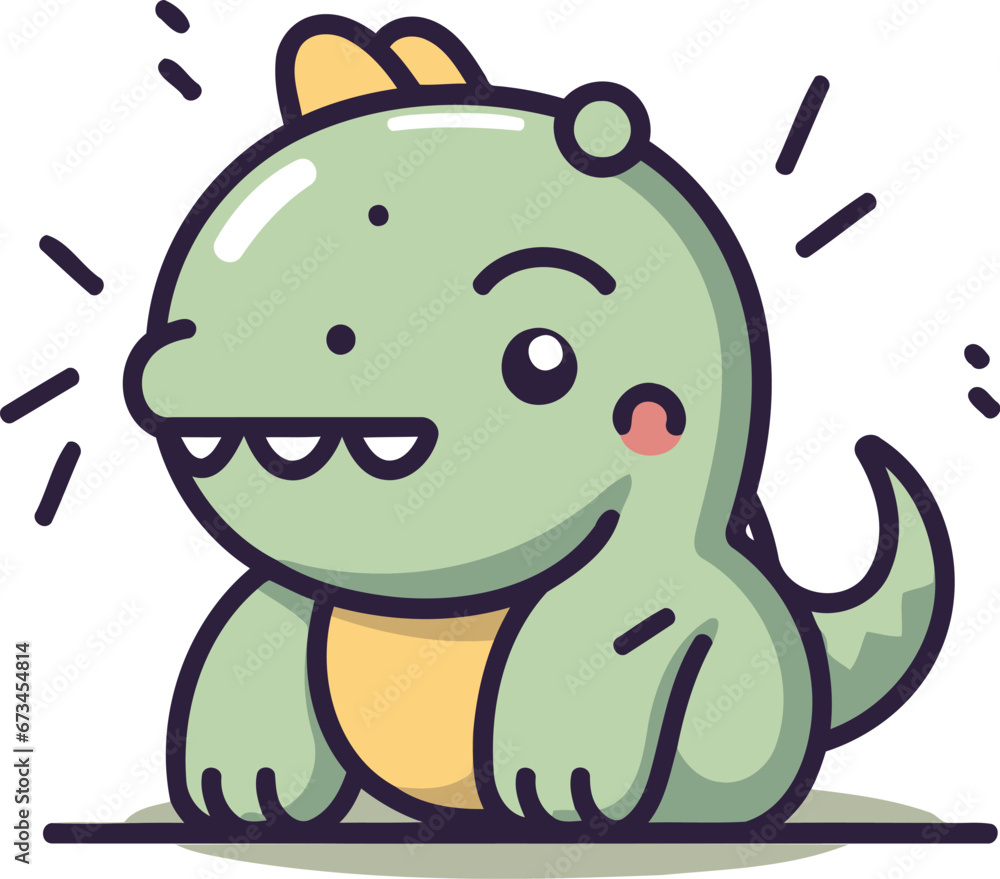 Cute cartoon monster. Vector illustration in flat style. EPS 10 Cute cartoon monster. Vector illustration in flat style. EPS 10