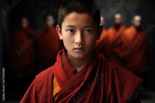 Young Tibetan monk photo