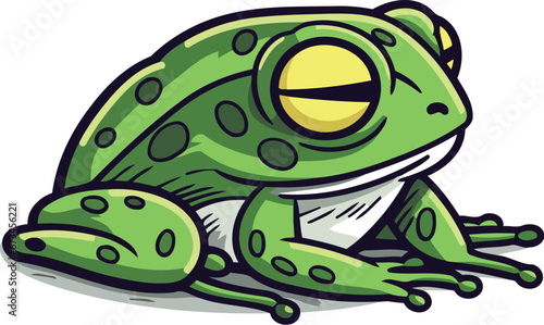 Frog icon. Cartoon illustration of frog vector icon for web design