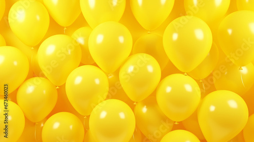 Yellow Balloons - Birthday Background