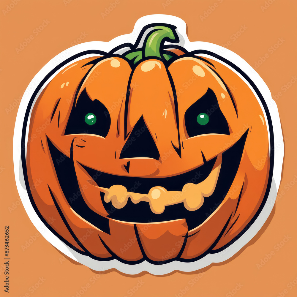 Halloween Sticker, generated image Halloween Sticker, generated image