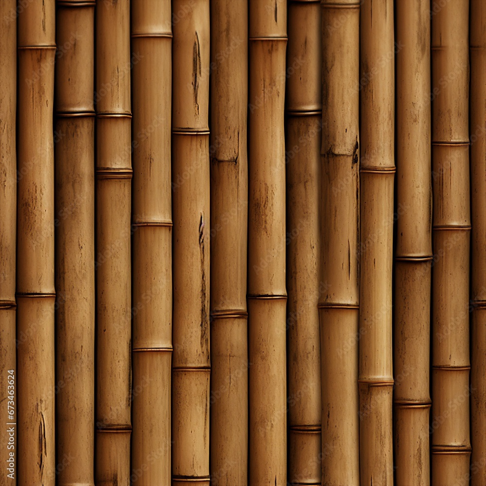 Rustic Bamboo Wall Pattern Rustic Bamboo Wall Pattern