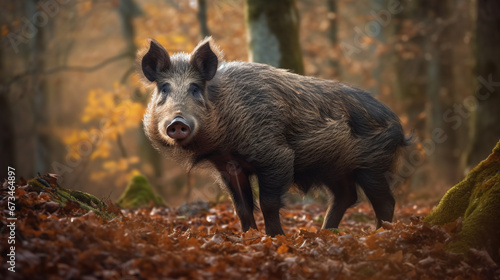 wild boar in forest © bmf-foto.de