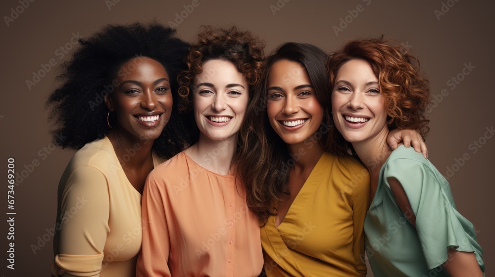 Fototapeta premium our women smiling