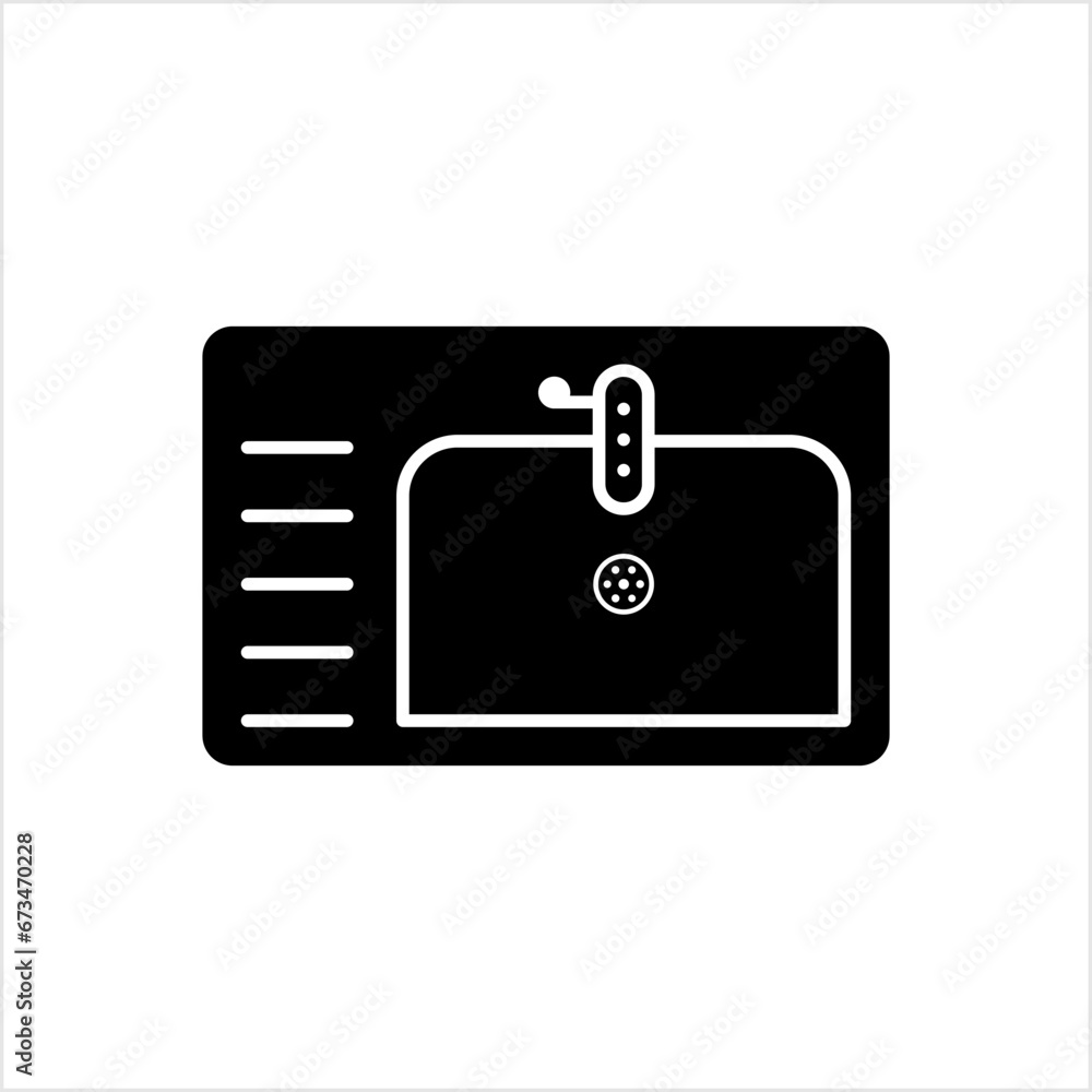 Kitchen Sink Icon, Kitchen Accessories With Water Tap Used For Washing Dishes, Preparing Food Kitchen Sink Icon, Kitchen Accessories With Water Tap Used For Washing Dishes, Preparing Food