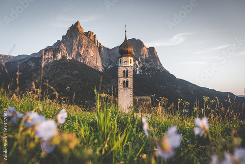 church in the mountains photo
