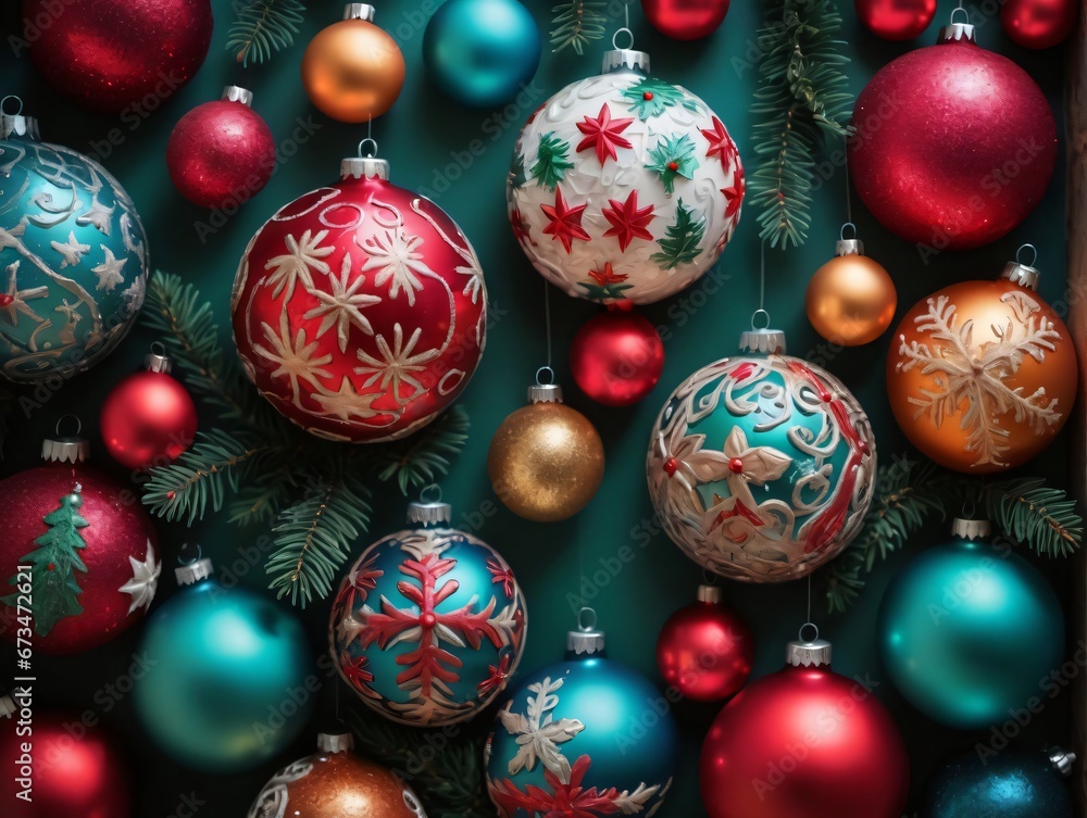 Christmas Ornaments Hanging On A Tree Christmas Ornaments Hanging On A Tree