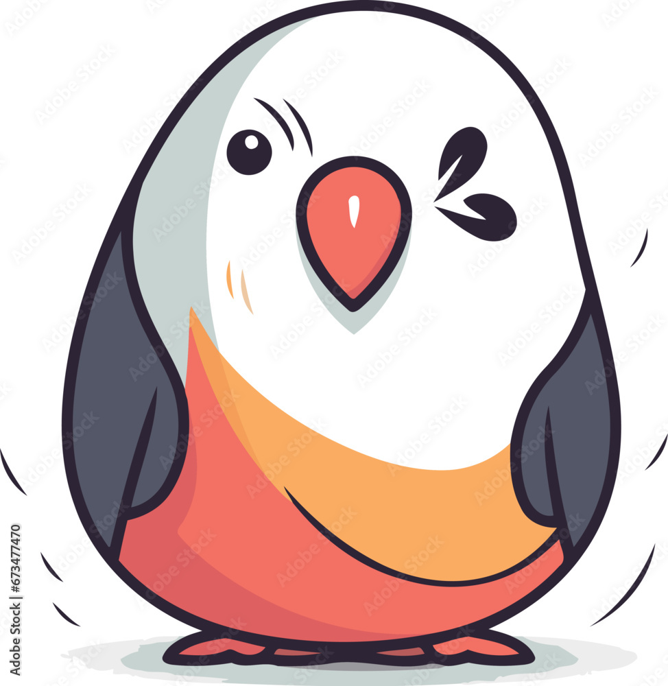 Cute penguin. Vector illustration of a cartoon penguin. Cute penguin. Vector illustration of a cartoon penguin.
