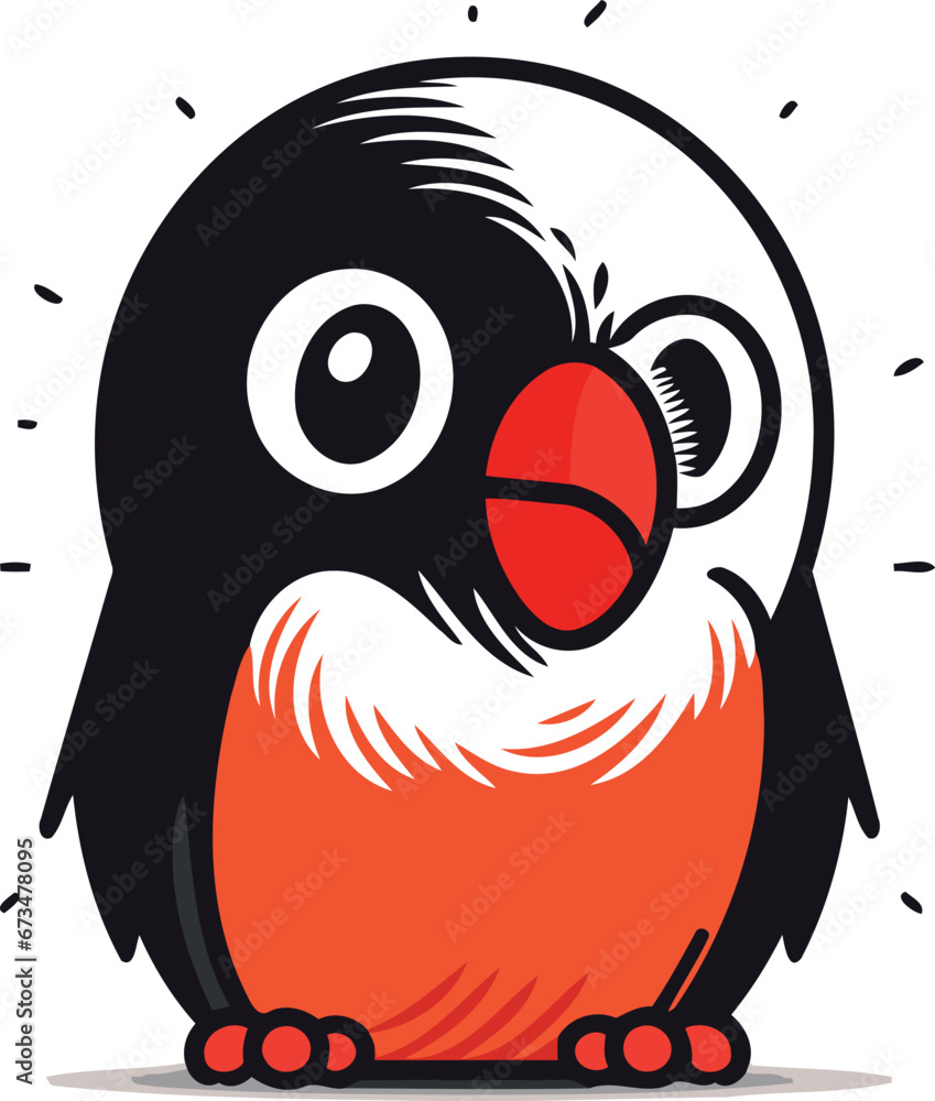 Cartoon penguin. Vector illustration of a cartoon penguin. Cartoon penguin. Vector illustration of a cartoon penguin.