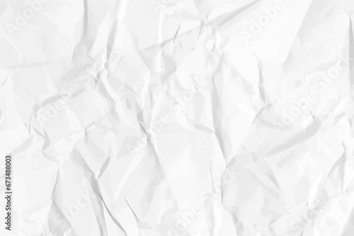 White clean crumpled paper