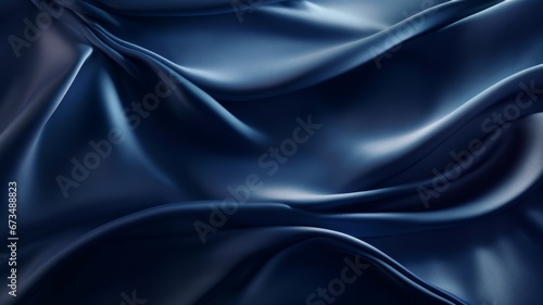 silk fabric blue navy color