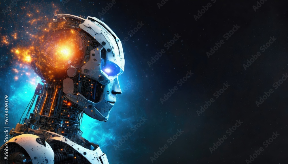 Intelligence artificielle en éveil : Robot avec esprit de feu