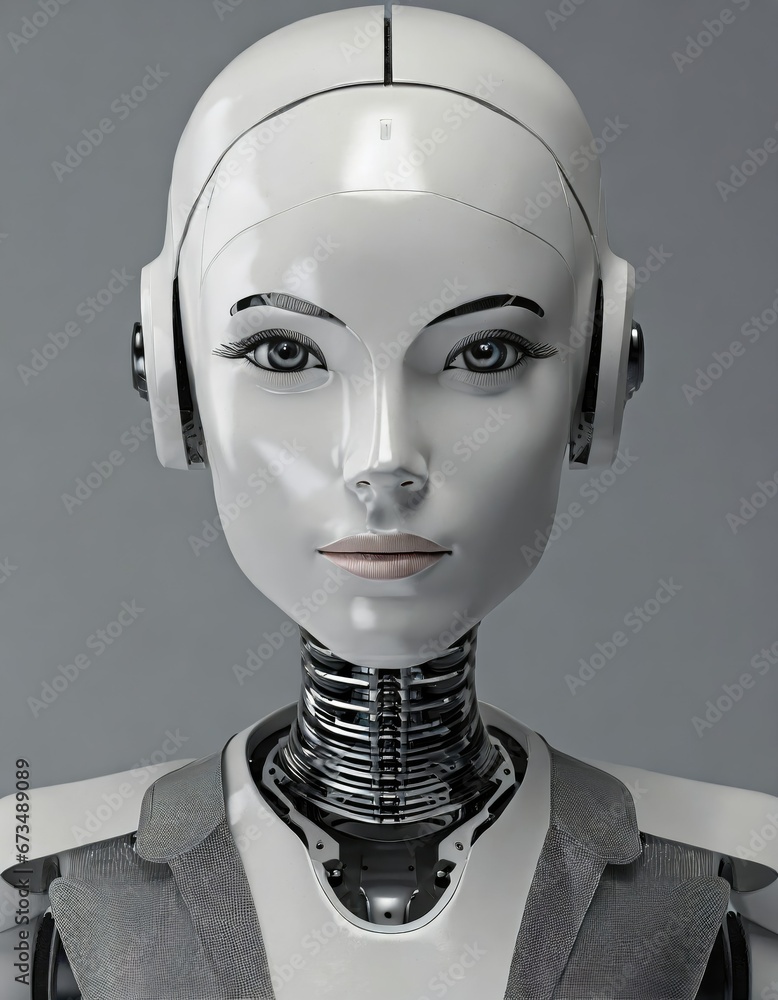 Silhouette de l’avenir : Robot humanoïde