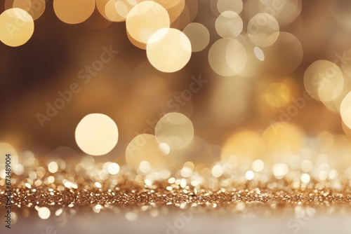 Abstract shiny Christmas festive background with golden glitter