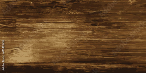 Vintage dark wood background. Old vintage wood texture. Vector illustration