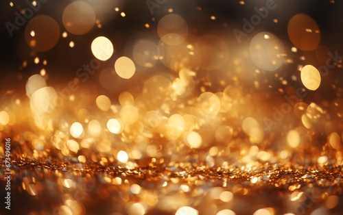 golden luxury bokeh dust background