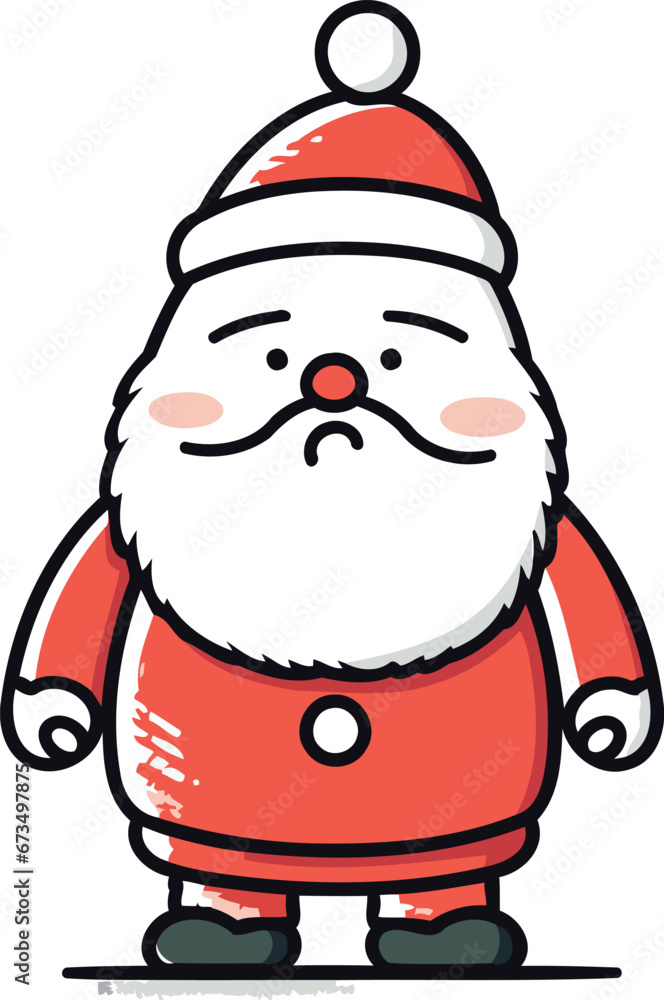 santa claus vector illustration. christmas and new year concept santa claus vector illustration. christmas and new year concept