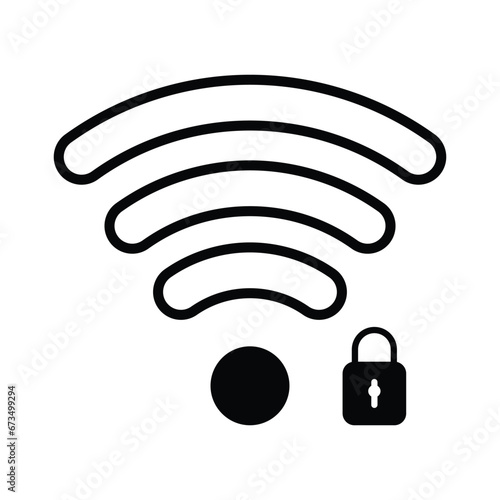 wifi connection icon logo design vector template illustration. EPS 10