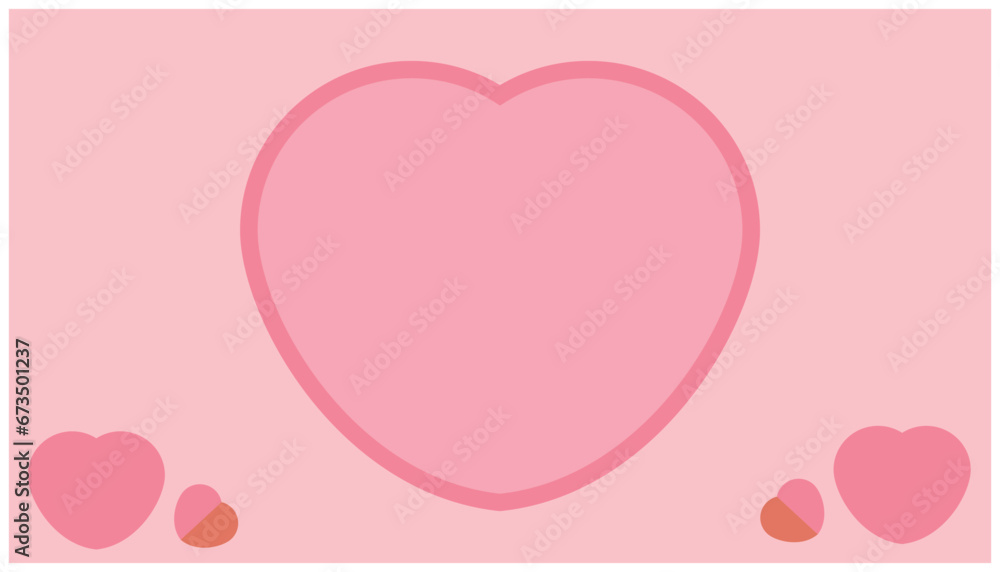 Pink background with heart pattern. Valentine design full of love for greeting card designs, posters, banners. Design elements of affection and love Pink background with heart pattern. Valentine design full of love for greeting card designs, posters, banners. Design elements of affection and love
