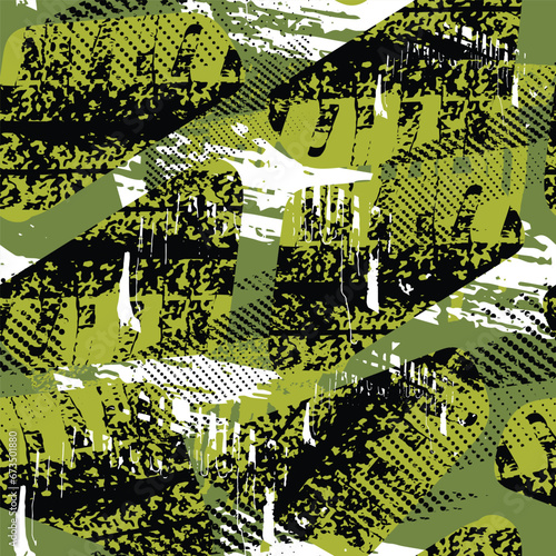 abstract seamless pattern with grunge background, brush traces, with paint strokes and splashes, art inspired. grungy textured repeat wallpaper