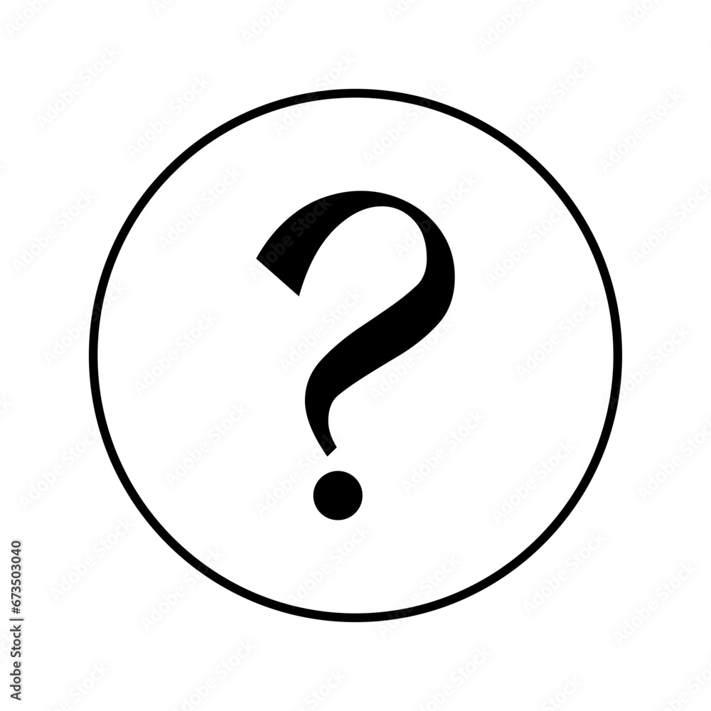 Question Mark icon in vector illustration