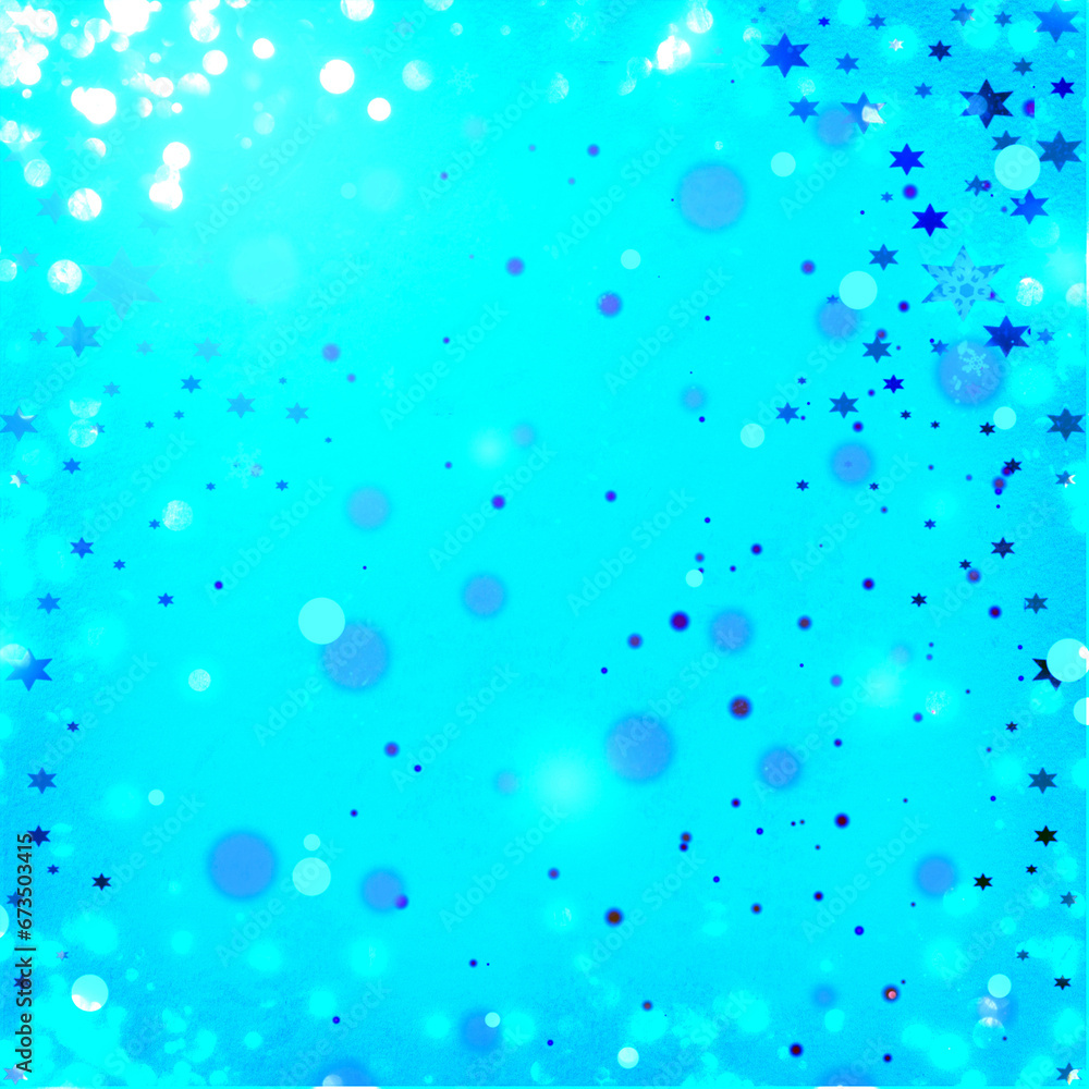 Blue bokeh background with copy space for text or your images, Suitable for seasonal, holidays, event, celebrations, Ad, Poster, Sale, Banner, Party, and design works