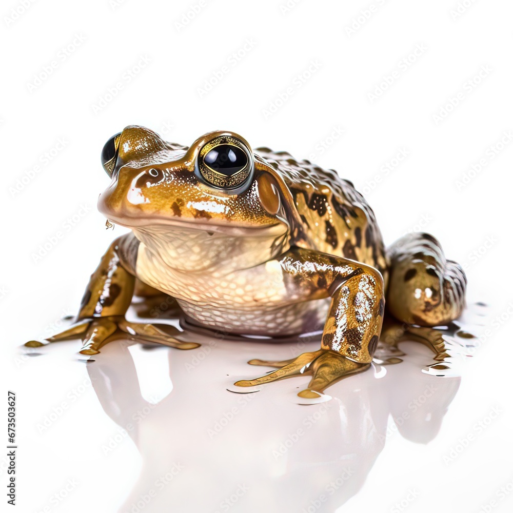 Naklejka premium Puddle frog Phrynobatrachus