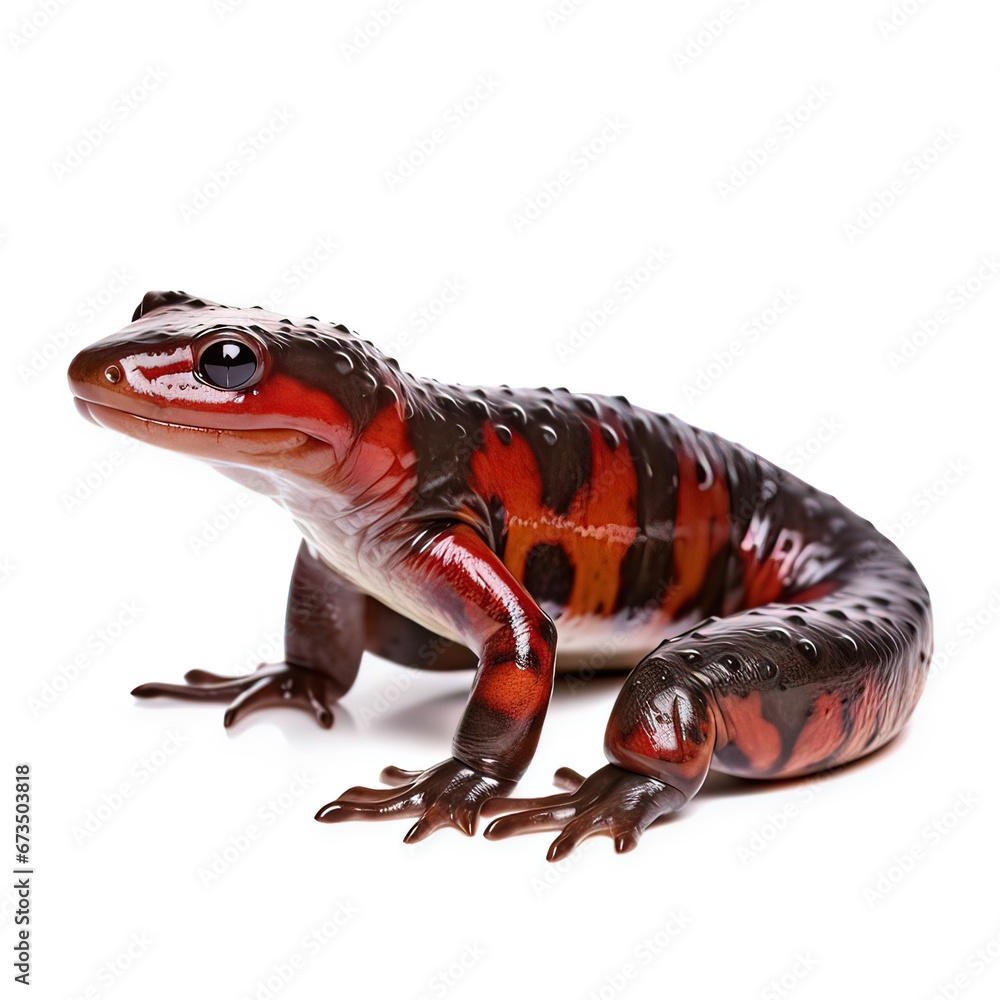 Fototapeta premium Red-backed salamander Plethodon cinereus