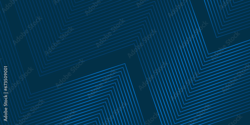 Blue background with abstract wave spiral modern element for banner, presentation design and flyer