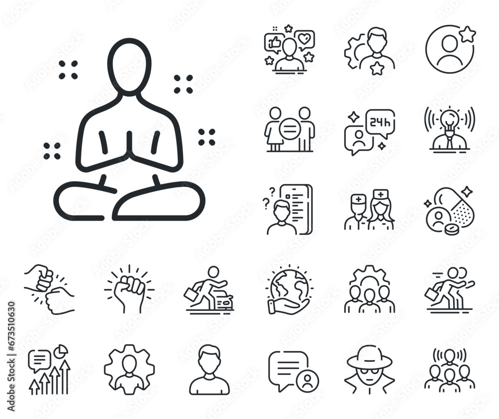 Fotografie Meditation pose sign