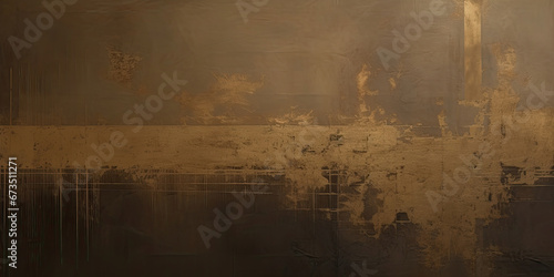 Expressive Gold oil painting background