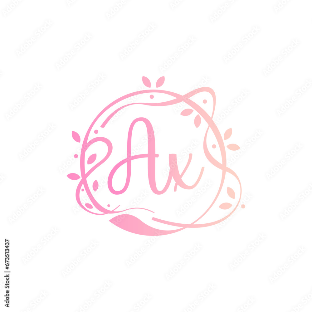 A X AX Beauty vector initial logo, handwriting logo of initial signature, wedding, fashion, jewerly, boutique, floral and botanical with creative template A X AX Beauty vector initial logo, handwriting logo of initial signature, wedding, fashion, jewerly, boutique, floral and botanical with creative template