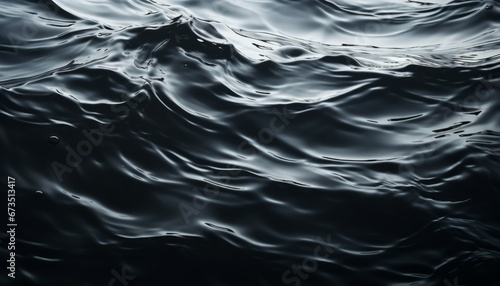 Abstract water texture, water reflection texture dark background. High resolution abstract background of dark water or oil surface. Ocean or river surface dark nature background. 