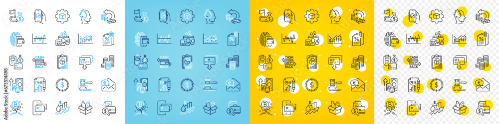Vector icons set of Financial goal, Inspect and Cash back line icons pack for web with Report document, Tax documents, Report outline icon. Coins, Euro money, Product development pictogram. Vector Vector icons set of Financial goal, Inspect and Cash back line icons pack for web with Report document, Tax documents, Report outline icon. Coins, Euro money, Product development pictogram. Vector
