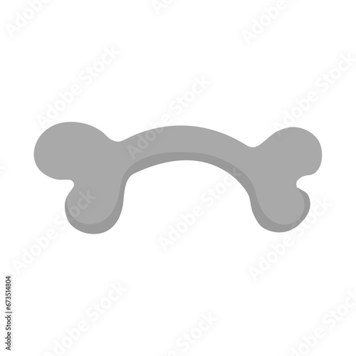 Dog  toy bone isolated on white background. Vector illustration photo