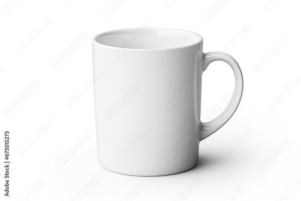 Mug Mockup on white background. Close up of Blank mug mockup isolated on white background. Tea Mug. Coffee Mug. Blank product Mug Mockup on white background. Close up of Blank mug mockup isolated on white background. Tea Mug. Coffee Mug. Blank product