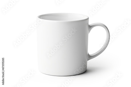 Mug Mockup on white background. Close up of Blank mug mockup isolated on white background. Tea Mug. Coffee Mug. Blank product
